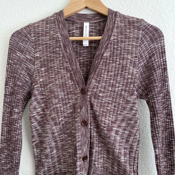 Athleta Revolve Cardigan Sweater Stretch Ribbed Button Down V-Neck Small EUC - Picture 7 of 13